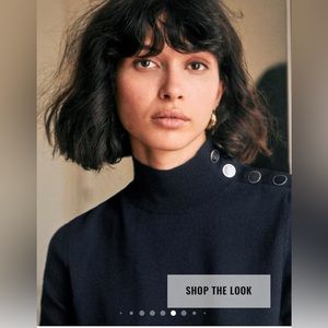 Sezane Jacob Jumper, Navy, FR size XXL, US 10/12